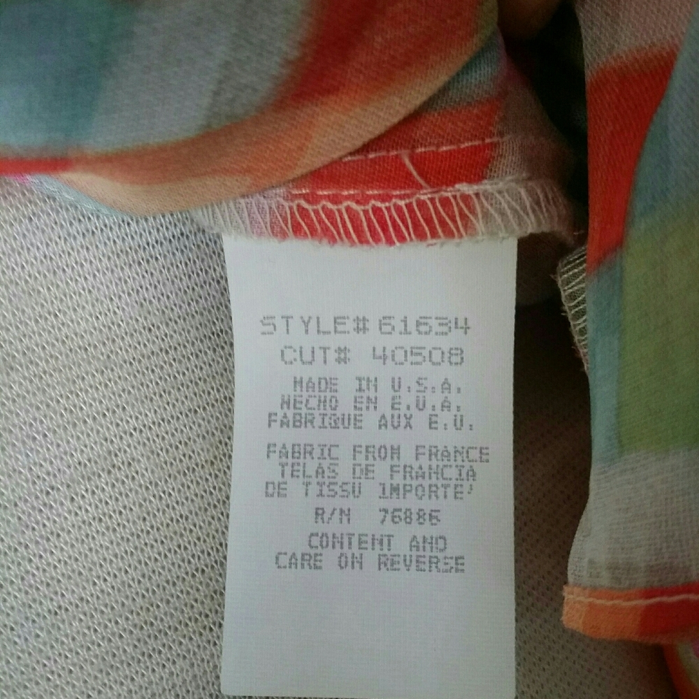 Vintage Checker Sheer Button up Blouse - Picture 5 of 11